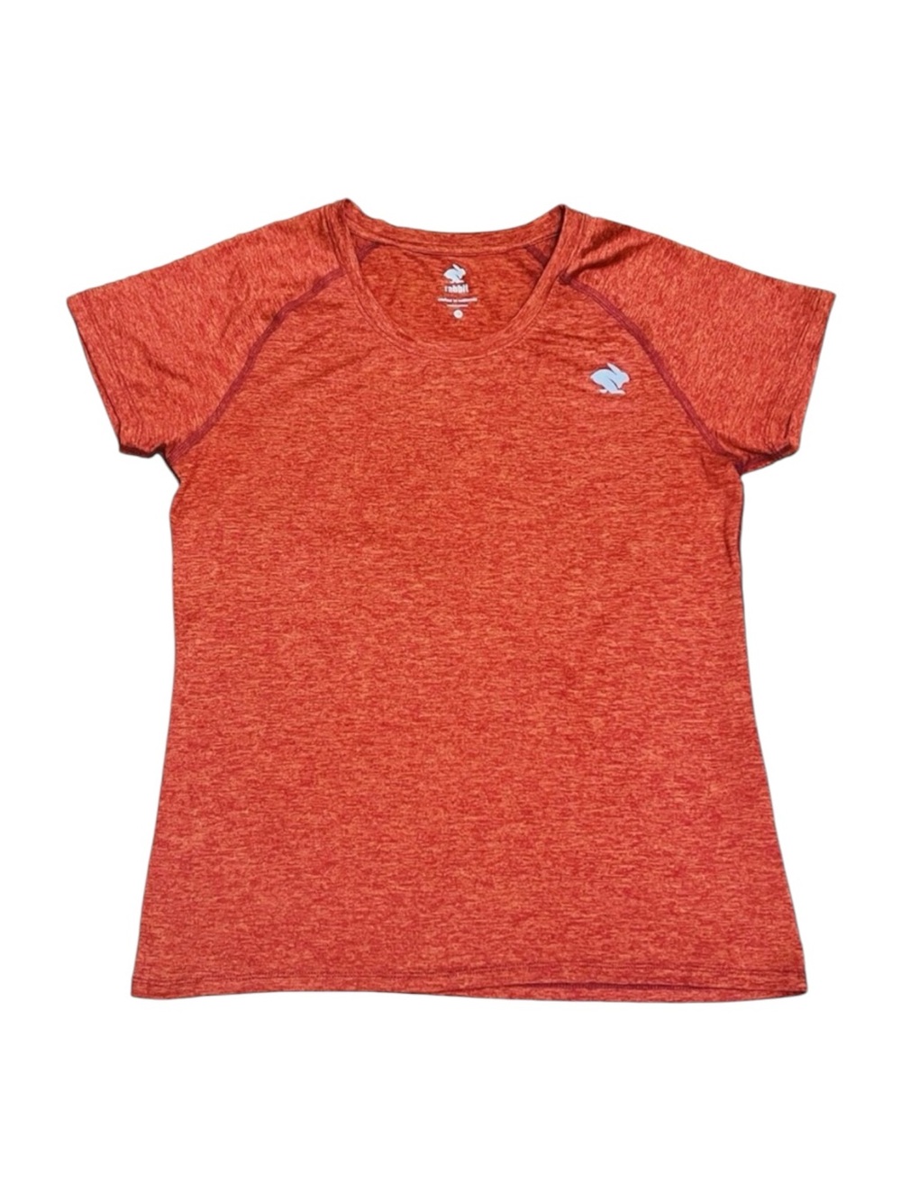 RABBIT EZ Running Tee Shirt Spicy Orange Lightweight Performance Women's Large